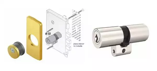 KIT 16 - Escut + cilindre d'alta seguretat per perfil suís